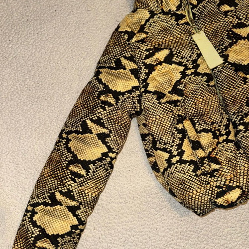 Snake print bomber jacket new unworn, size M