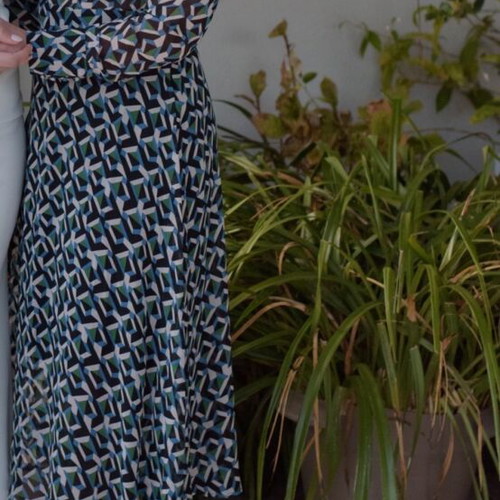 Attrativo Midi Dress Large, like new, colorful, transparent