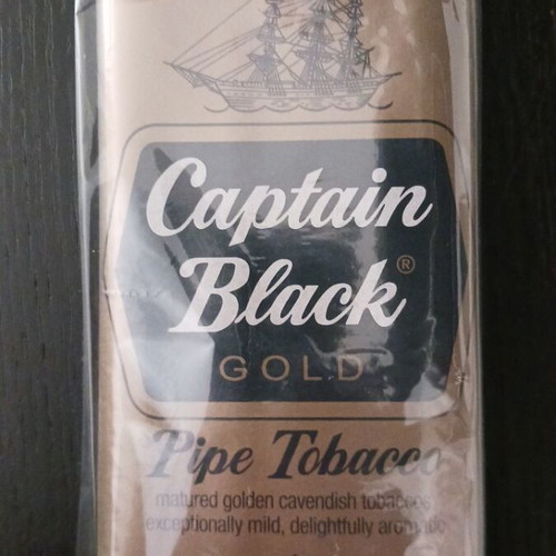 Captain Black Gold pipe tobacco, sealed, made in USA