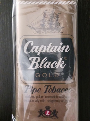 Captain Black Gold pipe tobacco, sealed, made in USA