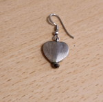 Handmade single heart earring like new