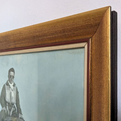 Framed 1960s military aviation photo like new