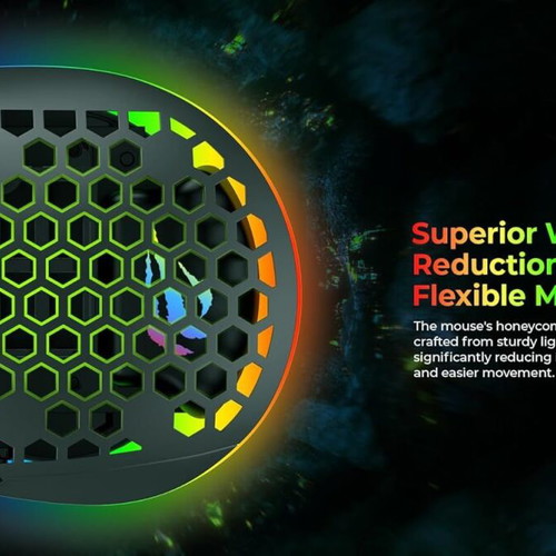 Havit MS1036 Wireless gaming mouse new, 7200 DPI, RGB, 7 buttons