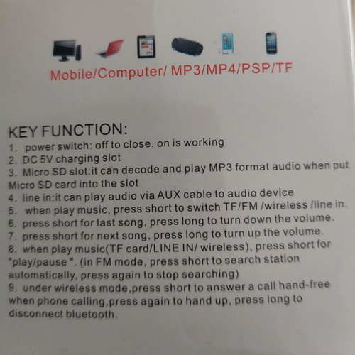 Bluetooth speaker used, ball-shaped