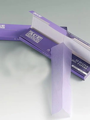 Ace Rolling Purple King Size rolling papers with 32 leaves and 32 filters new