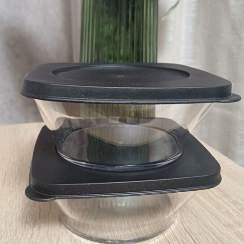 Tupperware set of 2 containers 620ml Crystal series