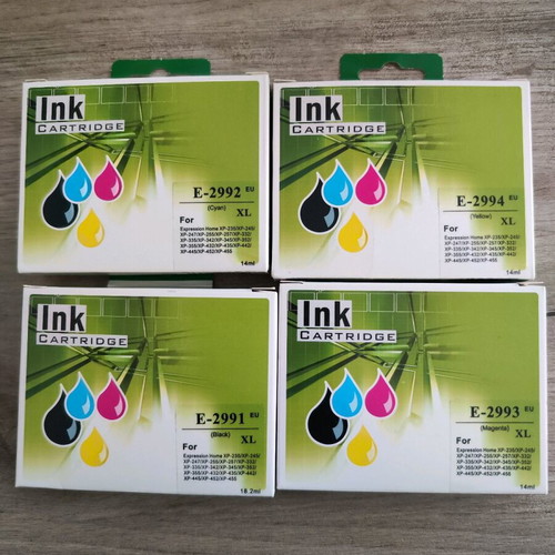 Epson E-2991 E-2992 E-2993 E-2994 XL ink cartridges new, set of four