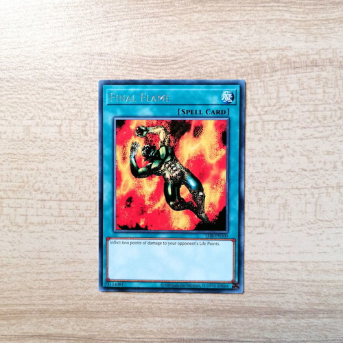 Yu-Gi-Oh! Final Flame Spell Card Near Mint 2023 Rare LOB-EN100