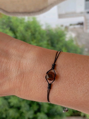 Bracelet with tiger eye bead new handmade