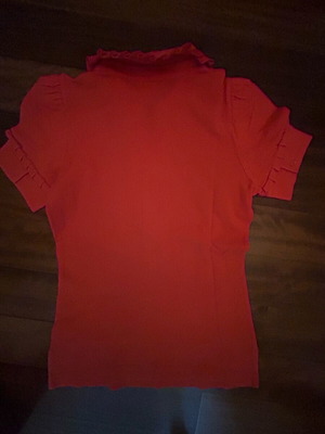 DKNY short-sleeve shirt like new, coral color