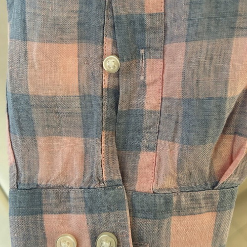 Scott Barber men's linen shirt XL like new, multicolor