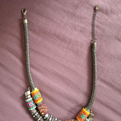 Ethnic necklace Zara like new, multicolored