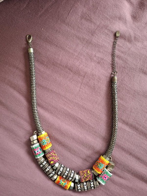 Ethnic necklace Zara like new, multicolored