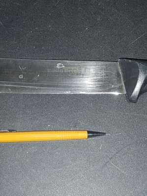 Μαχαίρι κρέατος 25cm σαν καινούργιο, ανοξείδωτο με κυρτή φαρδιά μύτη