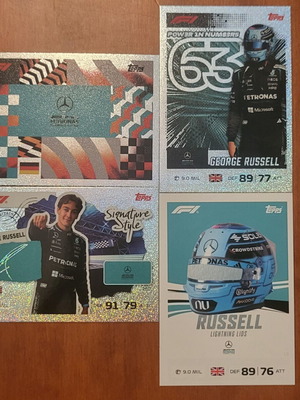 F1 Turbo Attax 2026 George Russell cards lot