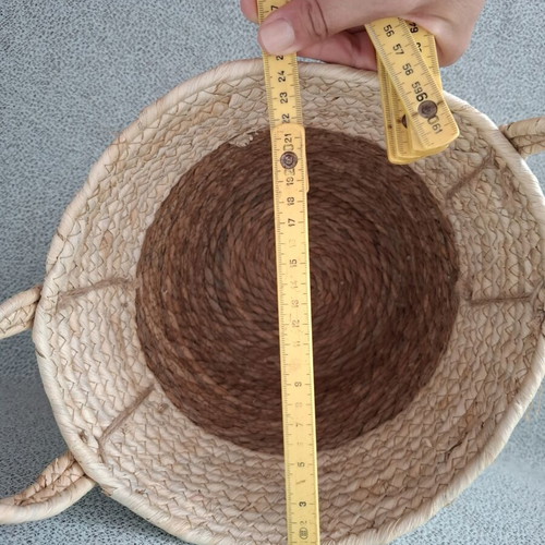 Wicker decorative basket new, ideal for boho decor