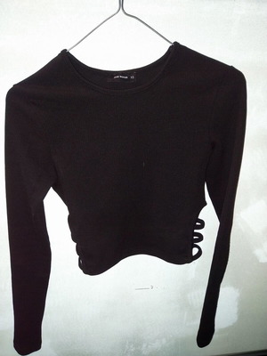 Long-sleeve shirt like new, size XS, black