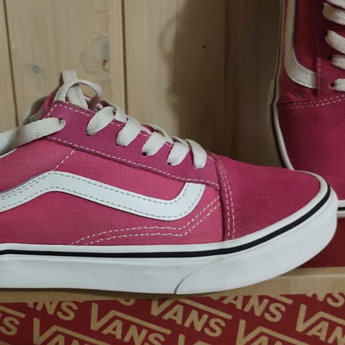 Vans Old Skool sneakers like new, size 35, fuchsia and white
