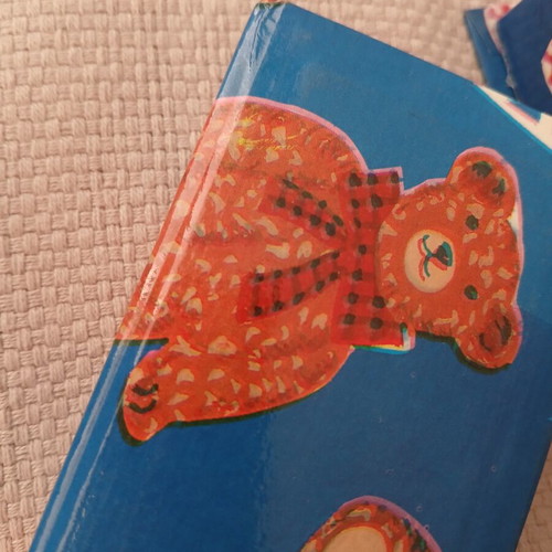 Vintage Teddy Bear Pencil Case with 10 Matching Pencils