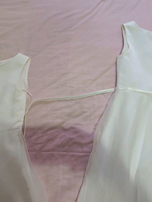 Flower girl dresses used, sizes 128 and 134