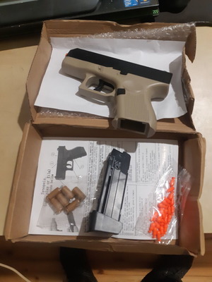 GLOCK 26 toy with soft bullets, new