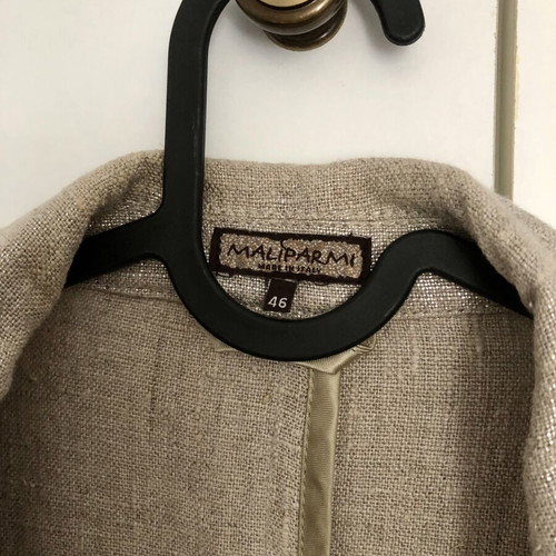 Maliparmi Linen Suit Made in Italy beige-gold, like new