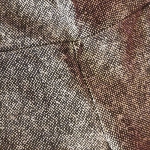 Elastic fitted pants size M like new, white and gray
