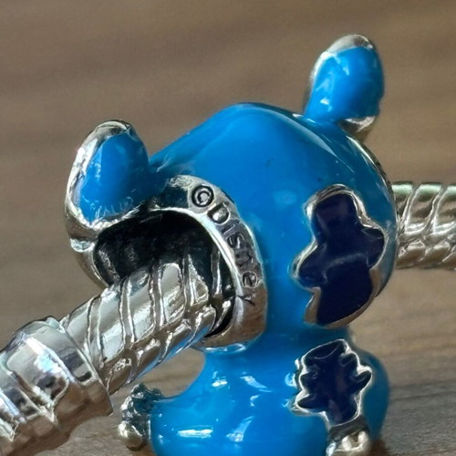 Pandora Stitch Charm like new, blue