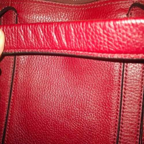 Zara leather bag like new, wine red color