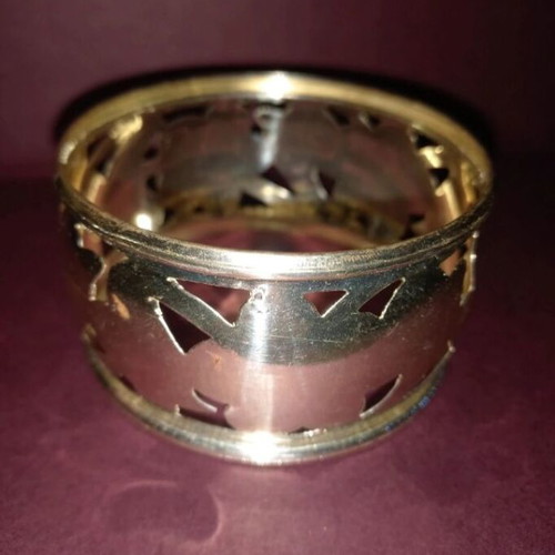 Faux Bijou White Gold Bracelet Large New