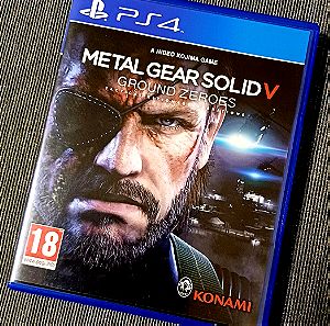 Metal gear solid V Ground Zeroes ps4