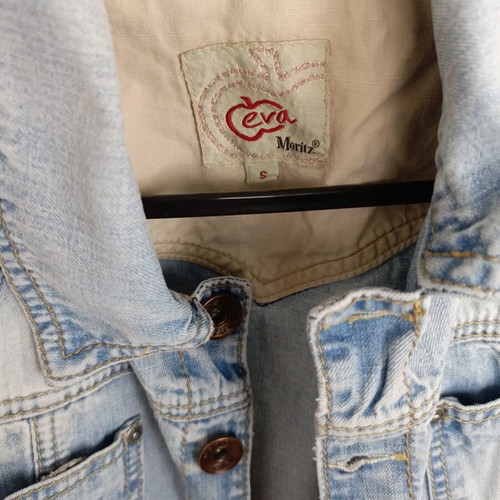 Eva Moritz Denim Jacket like new, cropped light blue, size S