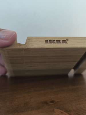 Wooden phone stand new from IKEA