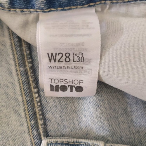 Topshop women's jeans used, Girlfriend style, size S