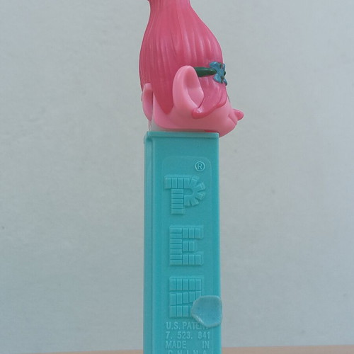 Pez Trolls Poppy candy dispenser used, DreamWorks