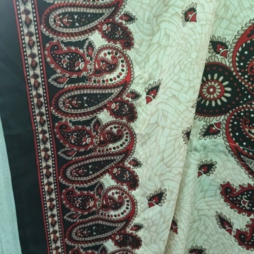 Rima Beachwear short kaftan 150cm red black beige