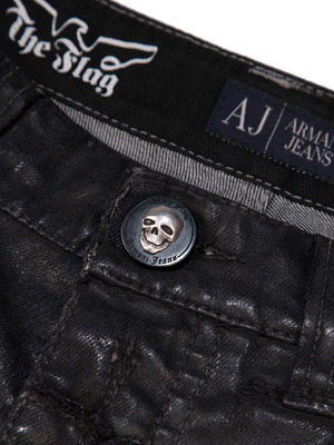 Παντελόνι Τζιν Armani Jeans The Flag Limited Edition No.147/200 καινούργιο, μαύρο