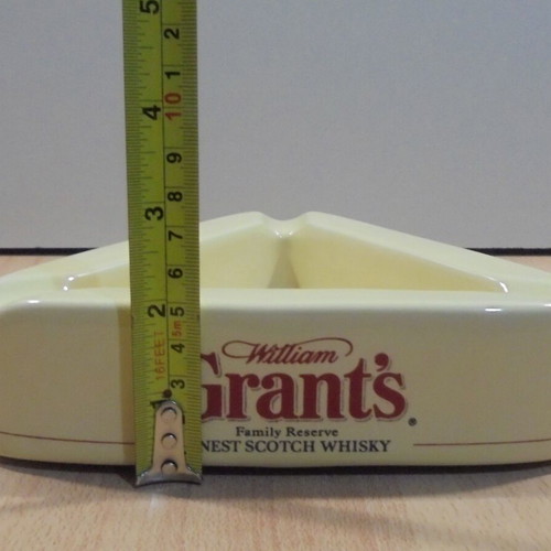 Grant's Scotch Whisky old promotional ceramic ashtray used