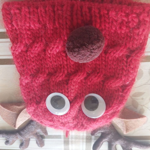 Reindeer hat like new, unisex, size S for kids