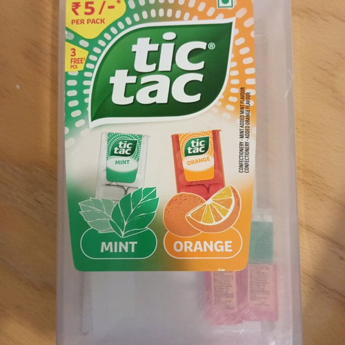 Tic Tac collectible large box used with 3 small full boxes gift