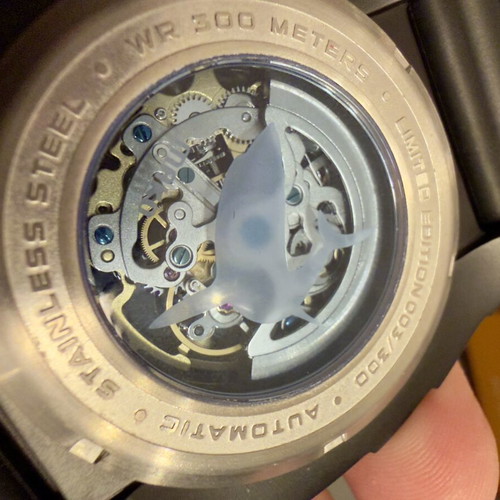 Nubeo MAKO Automatic Limited Edition Gold Skeleton Watch 24 Jewels