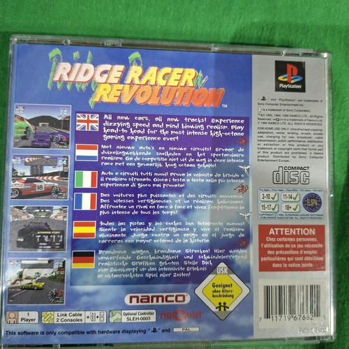 Ridge Racer Revolution PlayStation 1 game like new with original case and manual