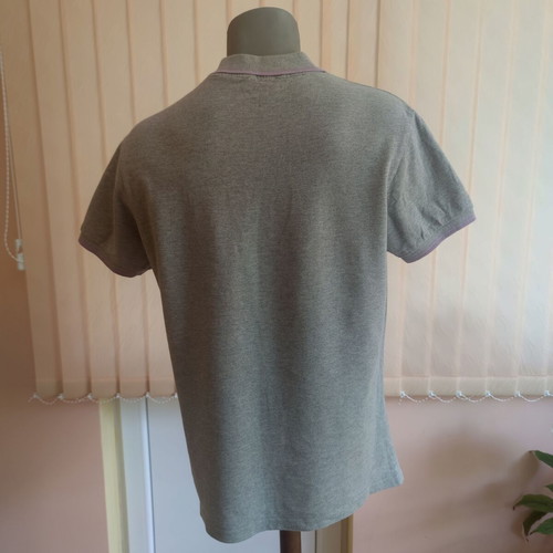 Moncler short-sleeved polo shirt grey size L