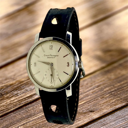 Girard Perregaux Seahawk mechanical 1950s watch used 34mm