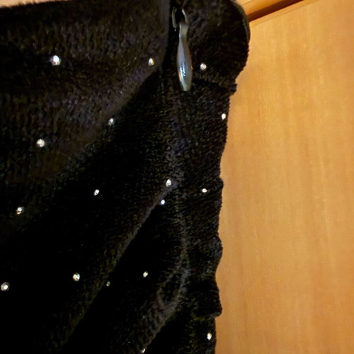 MindMatter midi strapless dress with studs black like new, size L