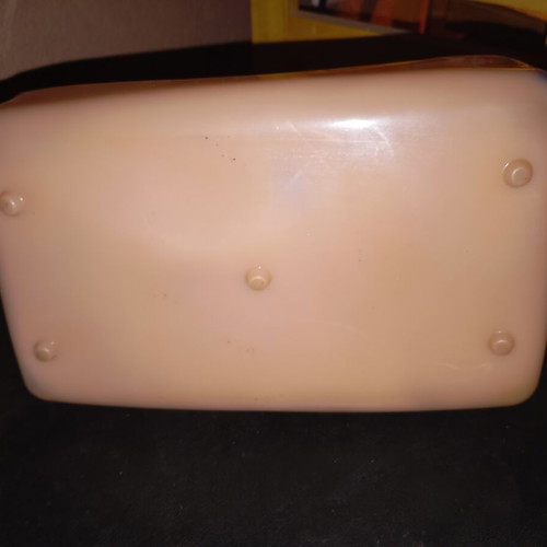 Furla Candy Bag Boston bag, nude pink glossy PVC