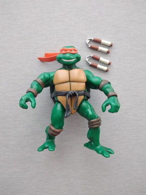 Michelangelo Teenage Mutant Ninja Turtles 2002 action figure used