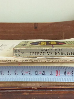 Set of 4 used foreign language books with historical and technical content