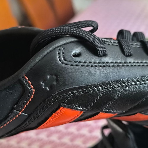 Adidas Men's Football Shoes Black Orange New Size 38.5
