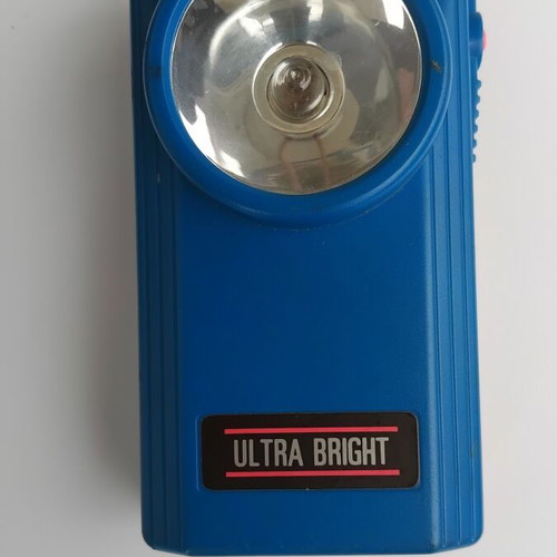 Old plastic flashlight